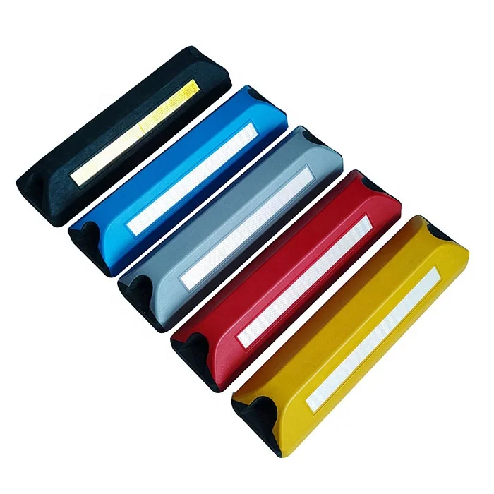 Heavy Duty Rubber Parking Block Parking Curb Wheel Stop Stoppers with  Reflective Yellow Targets for Car Garage Floor