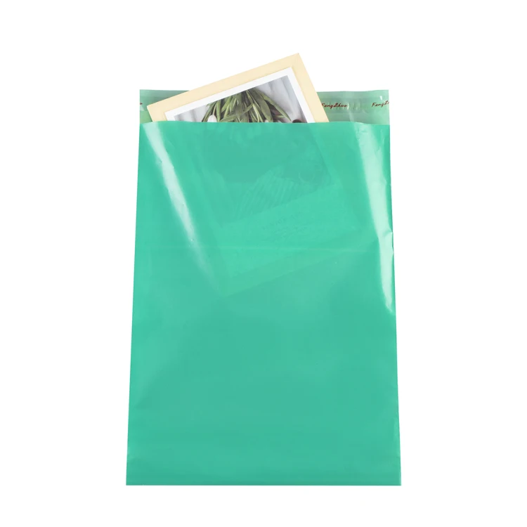 Direct Factory Sales Half New Material  LDPE Green Plastic Mailing Bag For Packaging