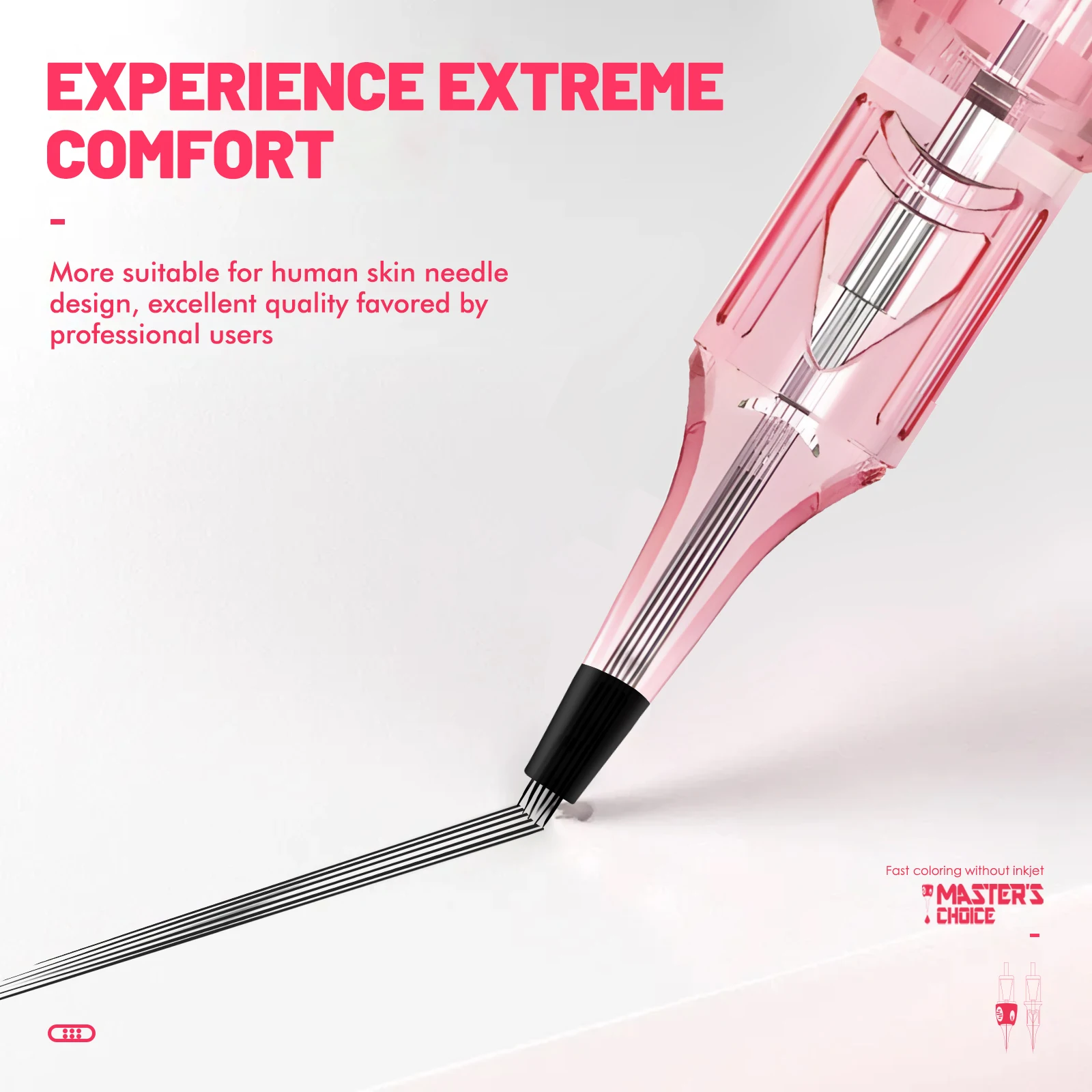 Lovbeauty Mast Pro Tattoo Needle Tough Medical Plastic Shell Cartridges Needles Pins for Super Aritsts