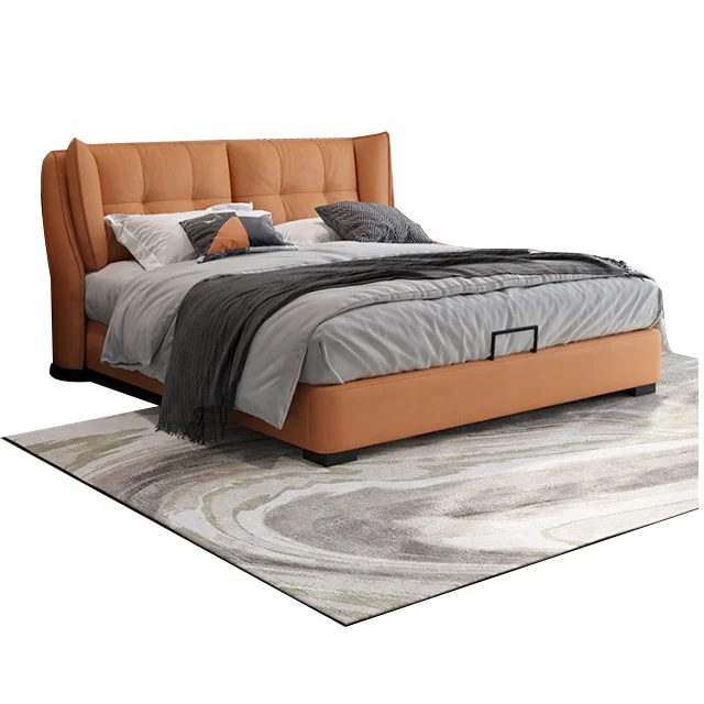 Hot sales convenient cheap price smart bed sets luxury Comfortable gusset bed Multiple colors and size bedroom furniture OEM