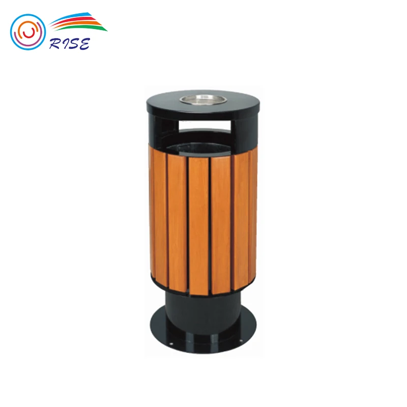 
Outdoor Garden Recycling Rubbish Bin Public Dustbin With Ashtray 