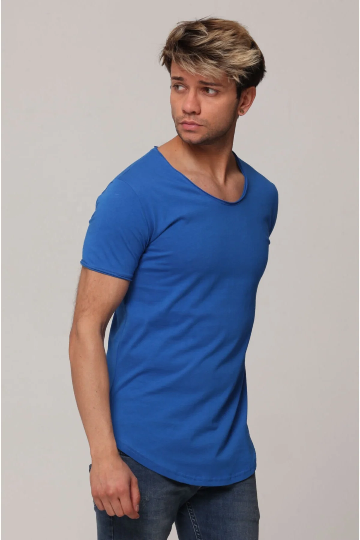 Уличная одежда от производителя Высококачественная однотонная хлопковая футболка с коротким рукавом мужские футболки