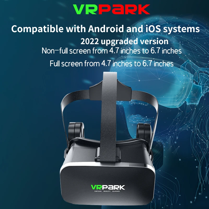 Upgraded version VRPARK J50  BT wireless  Virtual Reality 3D Glasses