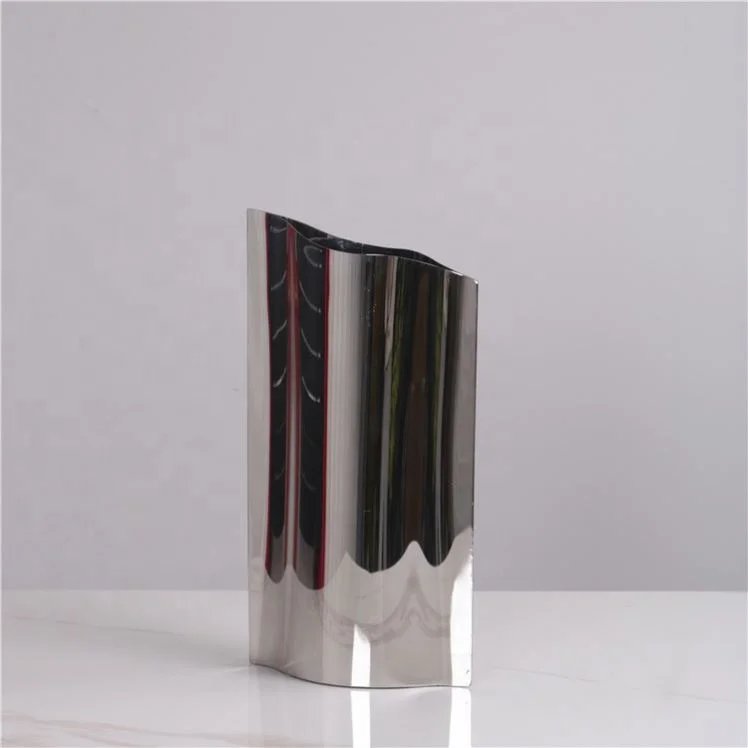 Home Hotel Goods Decorative Modern Home Decor Stainless Steel Flower Vase