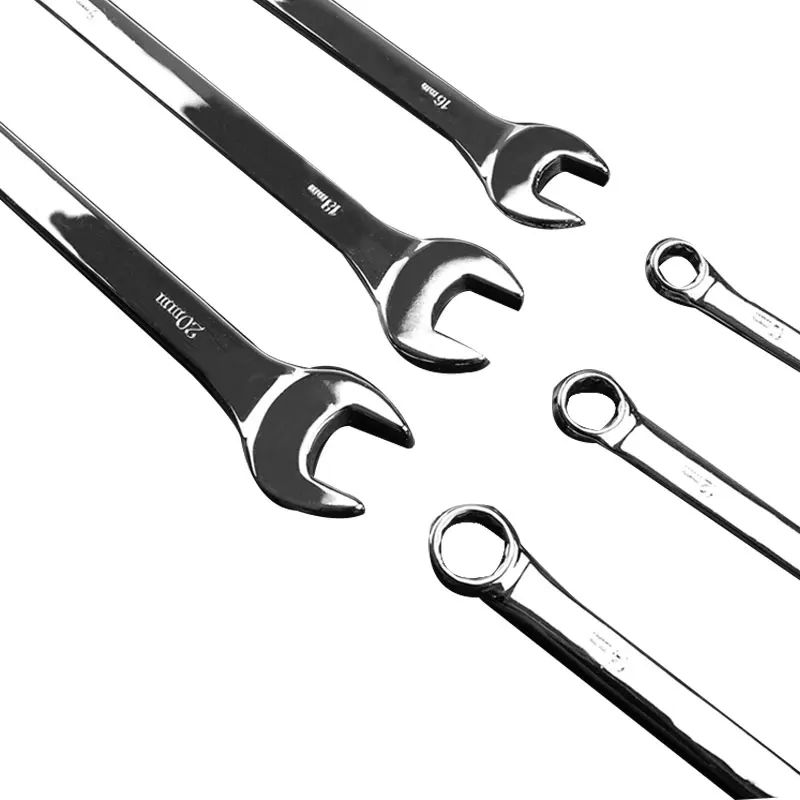 EVERTE Mirror Appearance Wrench 6~32mm High Quality Carbon Steel Dual-Purpose Torx Open Metric Wrench