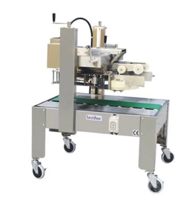 Brother Packing AS623 Automatic Conveyor Pneumatic Adjust Size Carton Sealer Stainless Box Packaging Sealing Machine