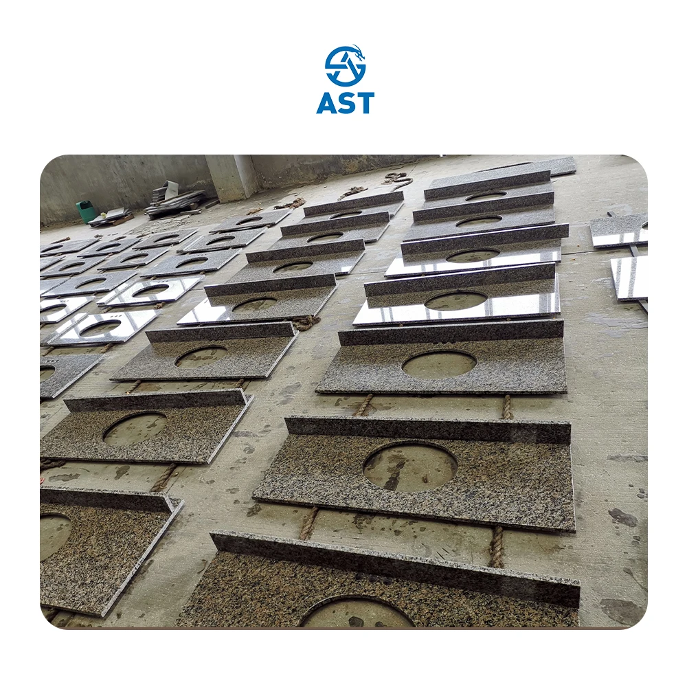 AST OEM/ODM Popular High Quality Natural Polished Caledonia Brown Granite Slab Tiles  for Flooring and Walling