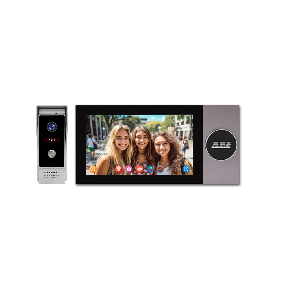 Gate Camera Video Door Bell Touch Screen Tuya App Android Video Door Bell Camera Door Bell With Monitor