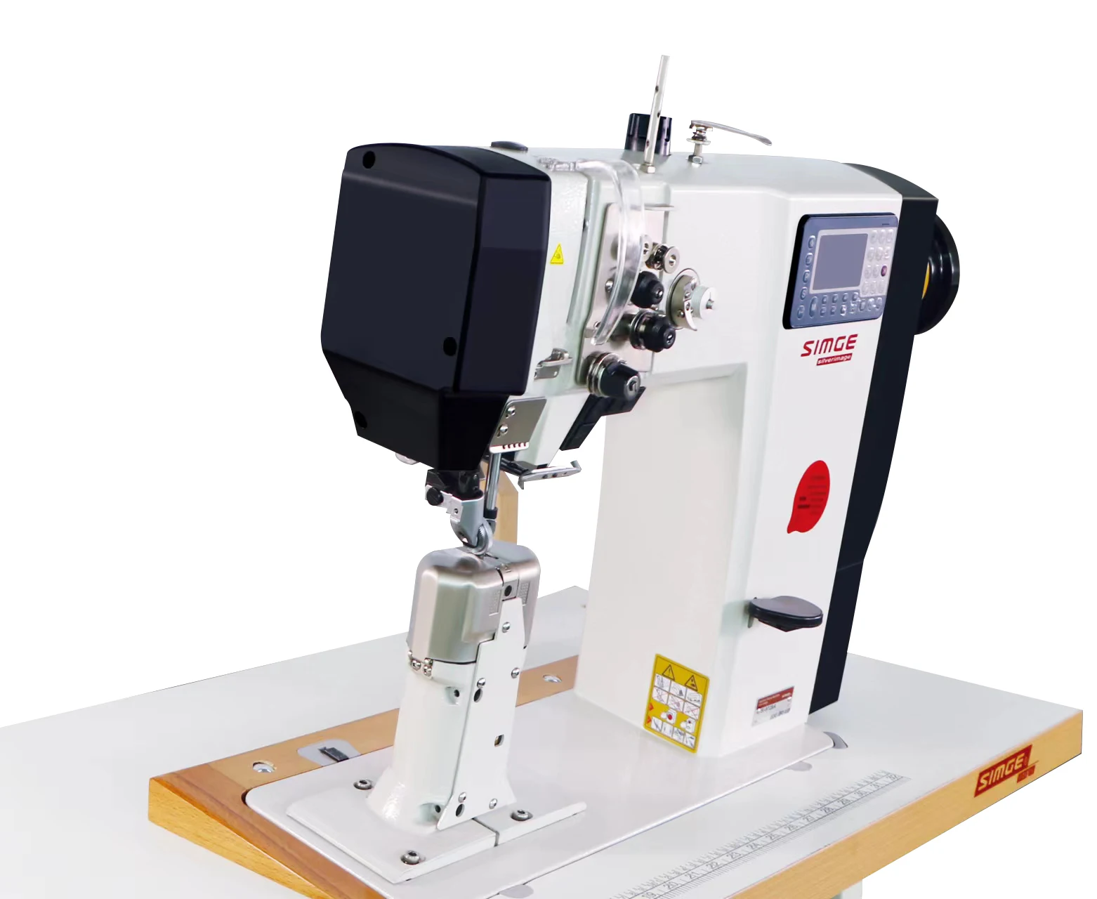 P6-972BA double needle automatic sewing machine leather sewing machine for shoes