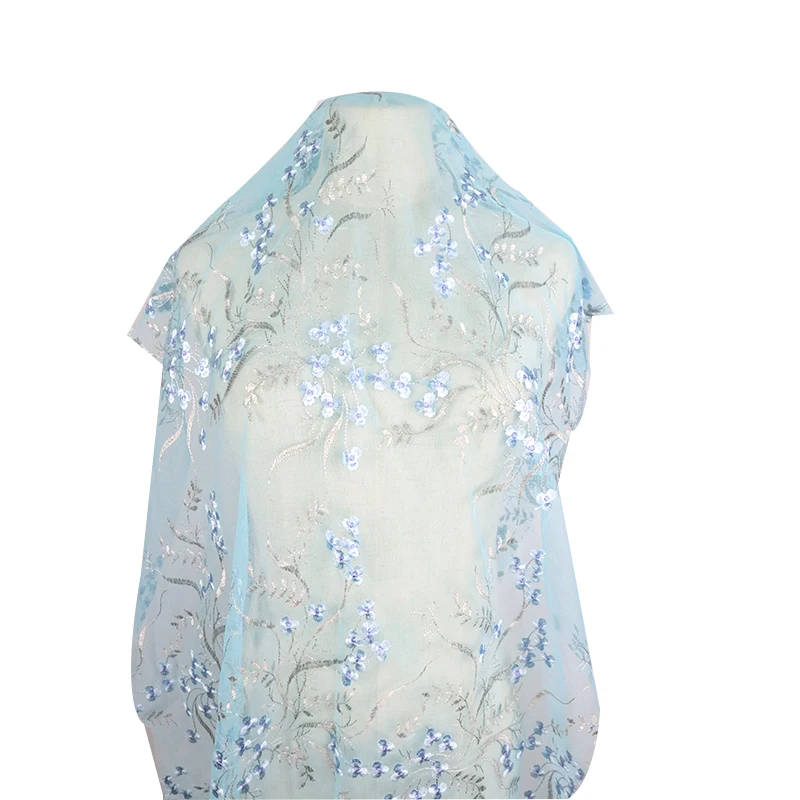 
 2021 свежие товары, синяя нигерийская швейцарская кружевная ткань с вышивкой для вечеринки  