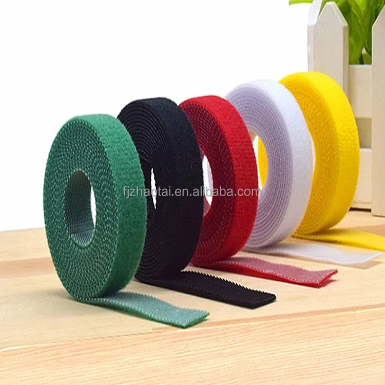 Spot wholesale Hook And Loop strong adhesive nylon hook hair Hook And Loop black and white Hook And Loop blended