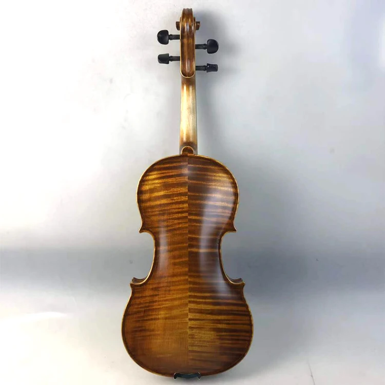 Wholesale price hot sale high quality music instruments made in china Matte antique flame maple violins 4/4-1/8