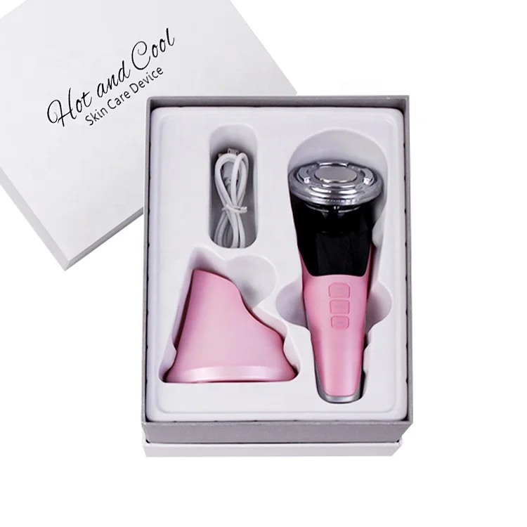 Новейшее портативное Электрическое Массажное оборудование 2021, уход за лицом, горячий и холодный массажер для лица
