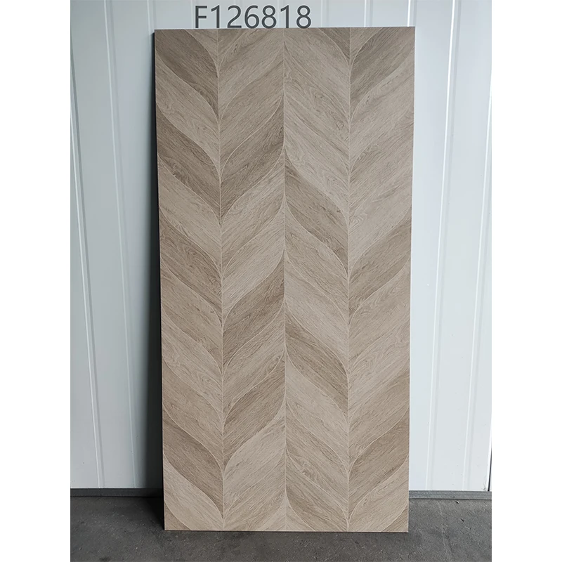 600x1200mm Non slip surface indoor brown yellow wood look glazed porcelain floor tile ceramic