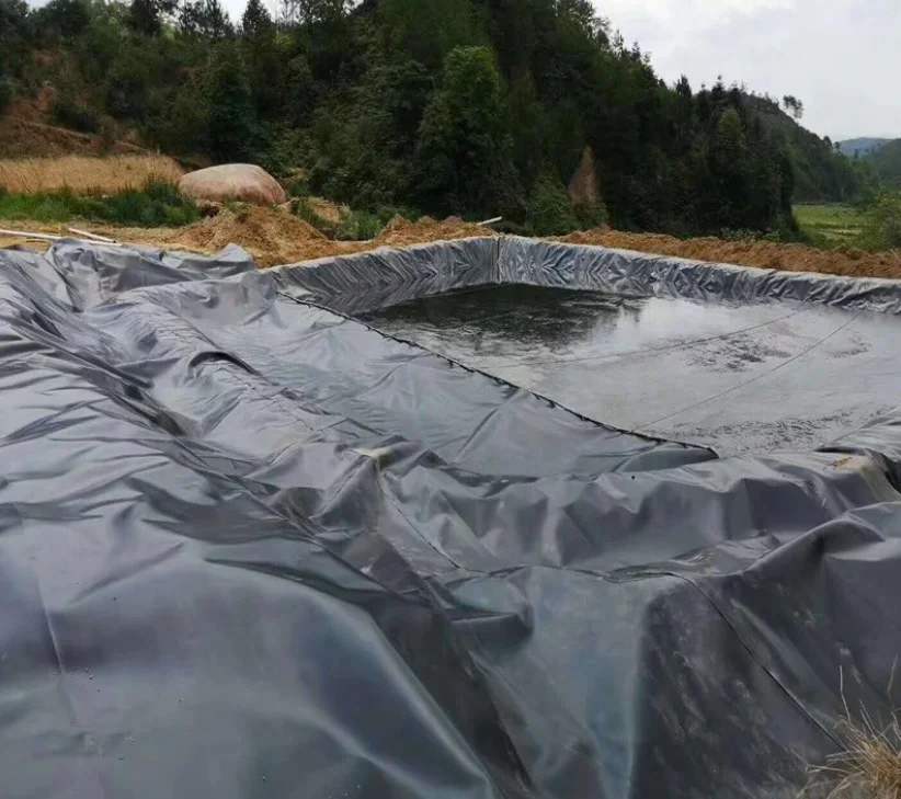 Hdpe geomembrane fish pond lotus pond culture impermeable film artificial lake reservoir dam hdpe geomembrane