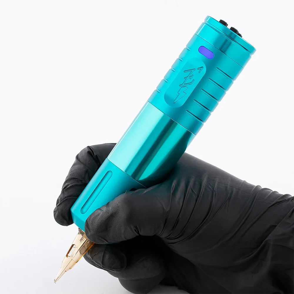 EZ tattoo EvoTech pen machine 2 grips 1600mAh battery pack tattoo pen machine wireless tattoo machine with Digital LED Display