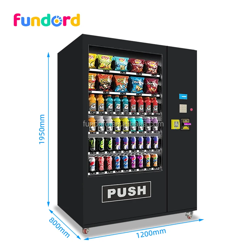 Fundord Trends Smart Snack Beverage Combo Vending Machine for Foods and Drinks