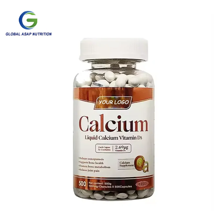 OEM Vegan Liquid Calcium VD3 K2 Softgels Health Bone Health Supplement 1000mg Liquid Calcium VD3 K2 Softgel