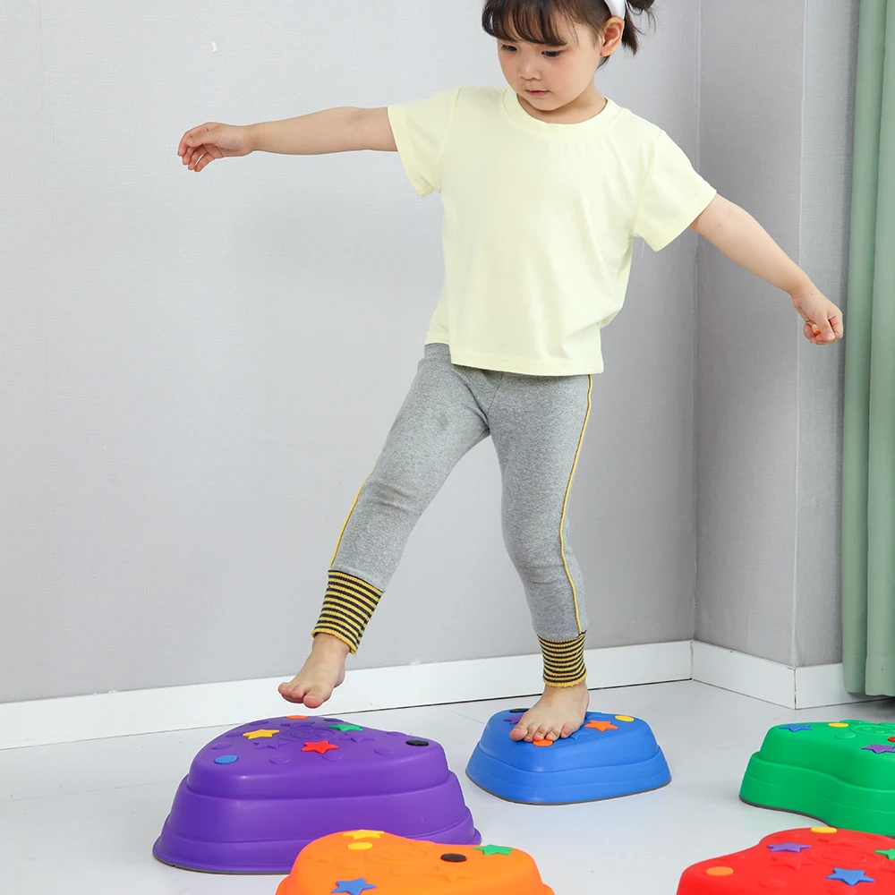 Children Educational Sensory Integration Balance Training Tactile Balanced Beam Baby Stepping Stone Toys for Sale