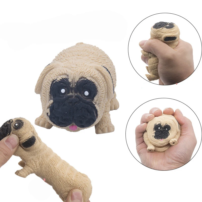 Best Selling In North America Custom Lala Pug Kneading Plastic Fidget Vent Dog Toys decompression toys