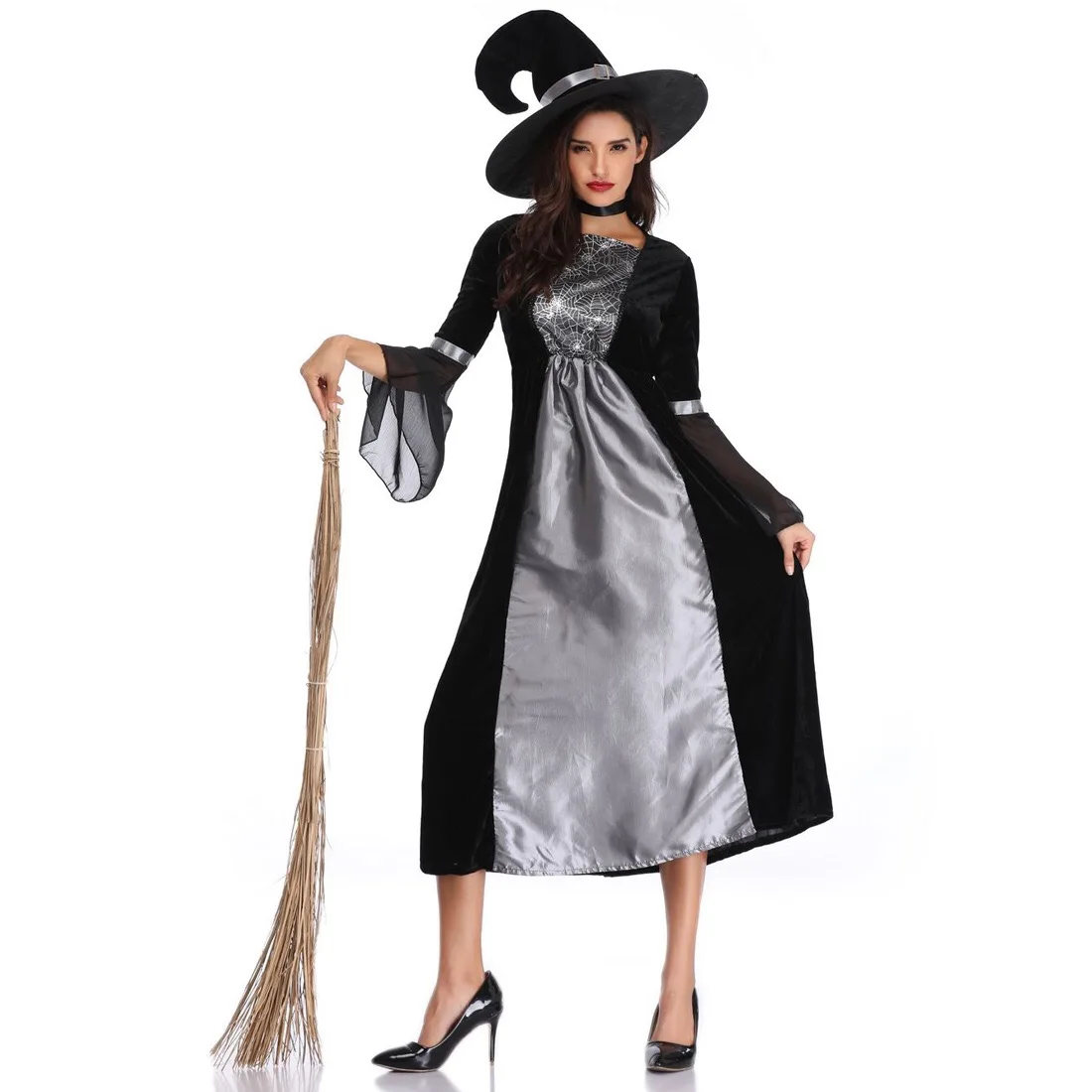
Evil Witch Dress Cos Stage Costume Halloween Costume Anime Cosplay Clothing for Adults Party.cosplay 