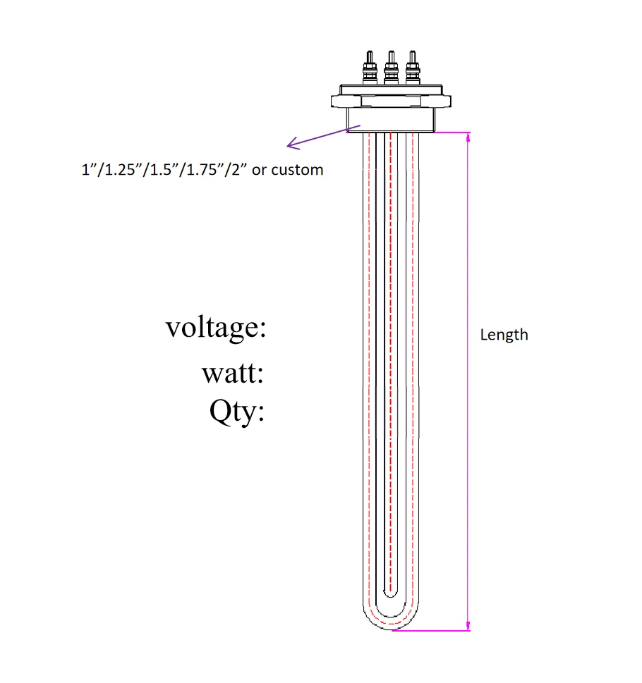 Нагревательный элемент для водонагревателя TZCX brand 12 В/24 В/36 В/48 В/220 В 300 Вт 500 Вт 800 Вт 1000 Вт ac dc