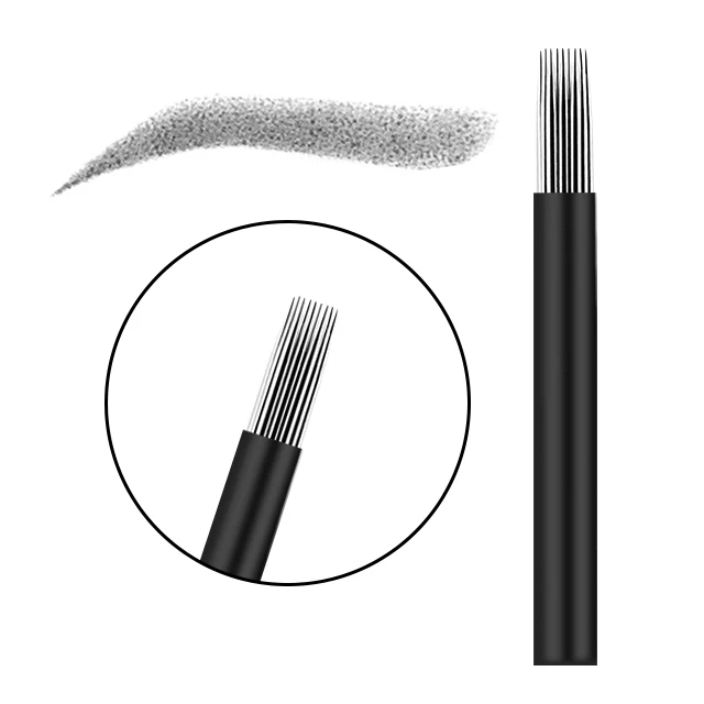 Manual Semi-permanent Eyebrow Tattoo Coil Machine Needle For Beauty Institutions Round Needle for Eyebrow Tattoo