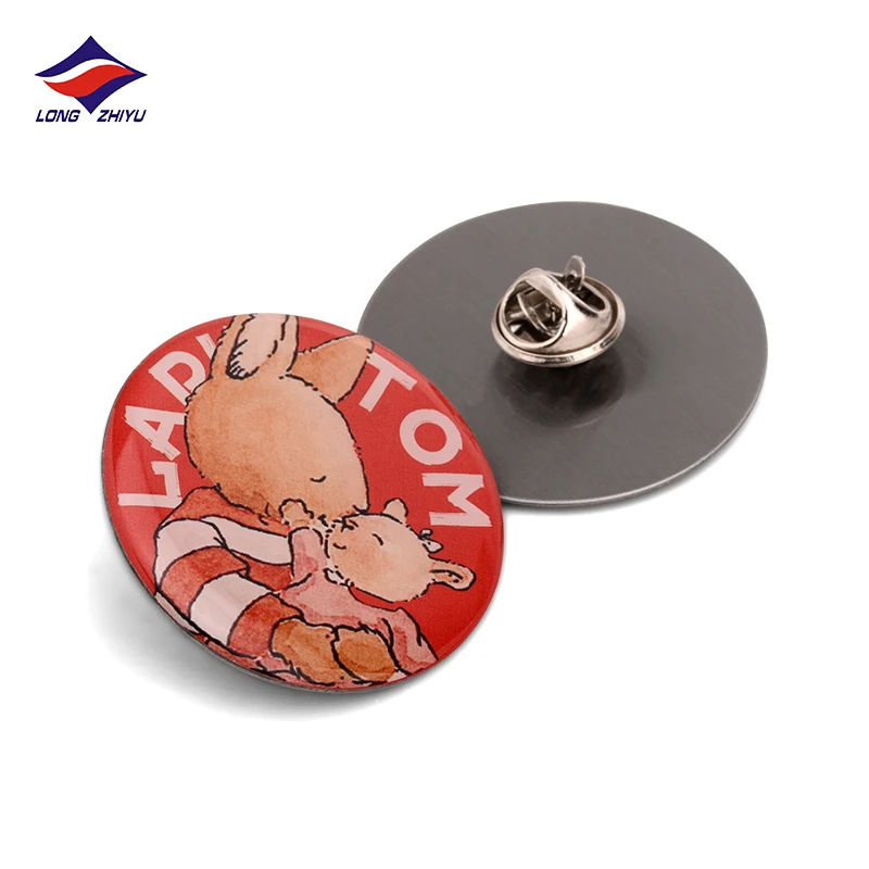 Longzhiyu enamel pin manufacturer custom metal basketball sport logo pins cartoon movie epoxy printed pins