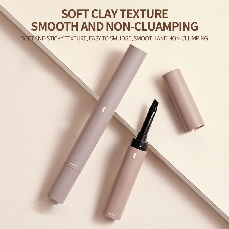 Custom Semi Permanent Eye Brow Tinting Brow Tint Kits Private Label Vegan Instant Dip Brow Creamy Dyeing Eyebrow Pencil