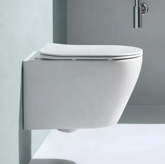Китайский производитель керамическая п ловушка без оправы назад к стене Туалет настенный туалет для скрытого резервуара с CE ROHS