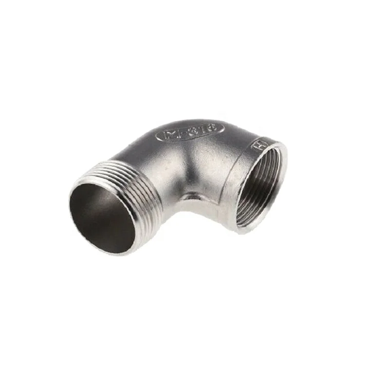 Прямая Заводская поставка Колено 90 градусов SS 1/2 & 304 F/M Npt/Bsp резьбовые фитинги Pip 316 дюйма