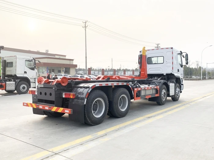 8X4 Liuqi chenglong  Waste Collection Garbage Hydraulic Lifter Bin Lifting Roll Off Truck Dumpster Hook Lift Waste Truck