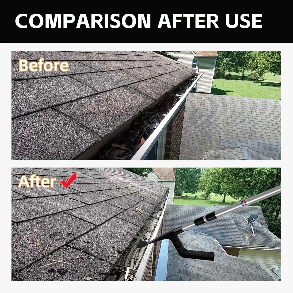 Qiyun new product gutter cleaning Spoon and Scoop Roof Gutters Cleaner for Garden Ditch Villas Townhouses