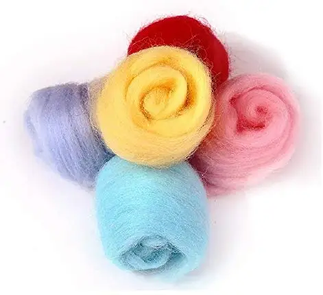 
Craft needle felting kit 50 Colors felt wool roving 