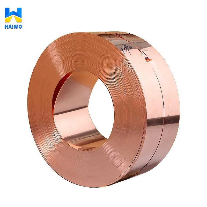 1/2 1/4 hard 0.12mm 0.5mm 2mm 5mm C1100 Copper Tape Foil C14410 Copper Strip Cold Rolling Copper