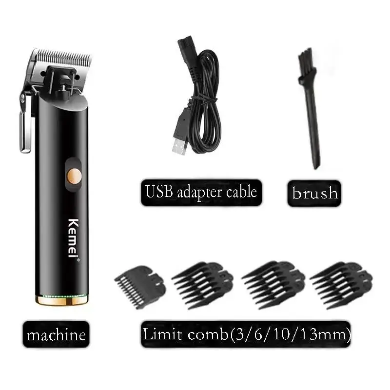  KM-1892 kemei Новая модель Электрический rechageable usb зарядка Парикмахерская профессиональная машинка для стрижки волос