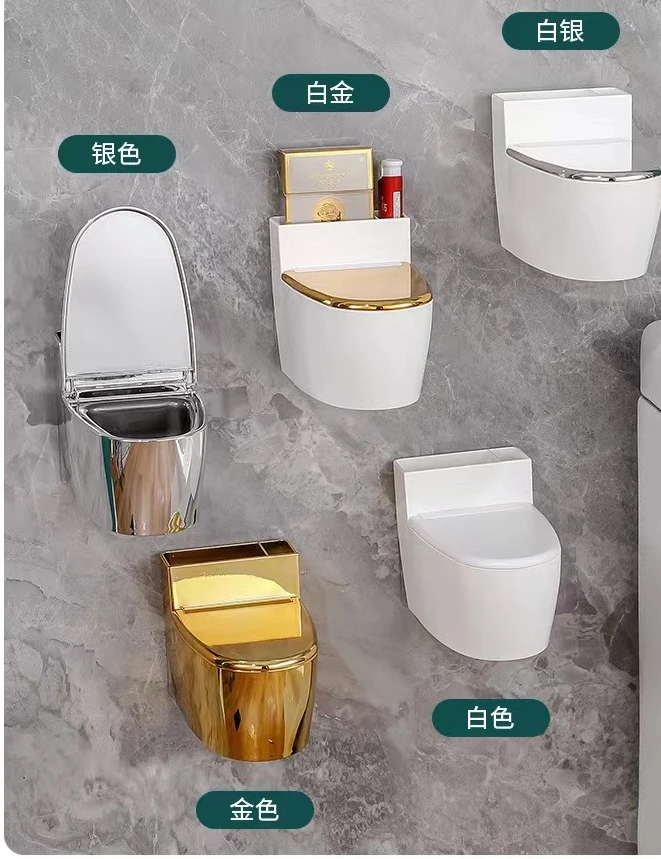 Gk Gk Wholesale Printable Wallmounted Toilet Ashes with Lid Bathroom Accessories Mini Ashtray Abs Wall Mounted