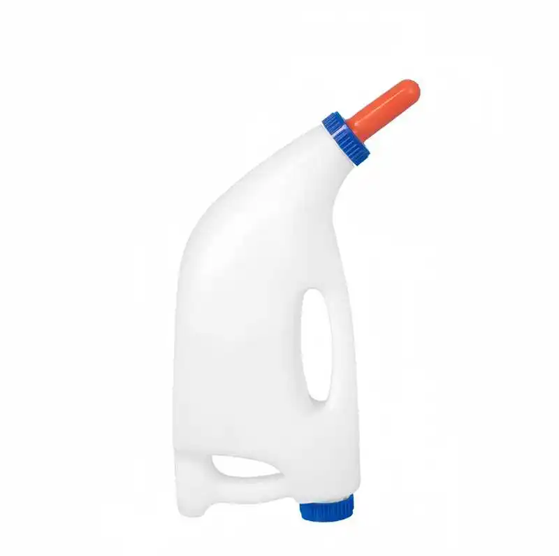 WANJIA 2L 3L 4L 5L Livestock nontoxic plastic Animal Farm Cow Calf Milk Feeding Bottle With Nipple