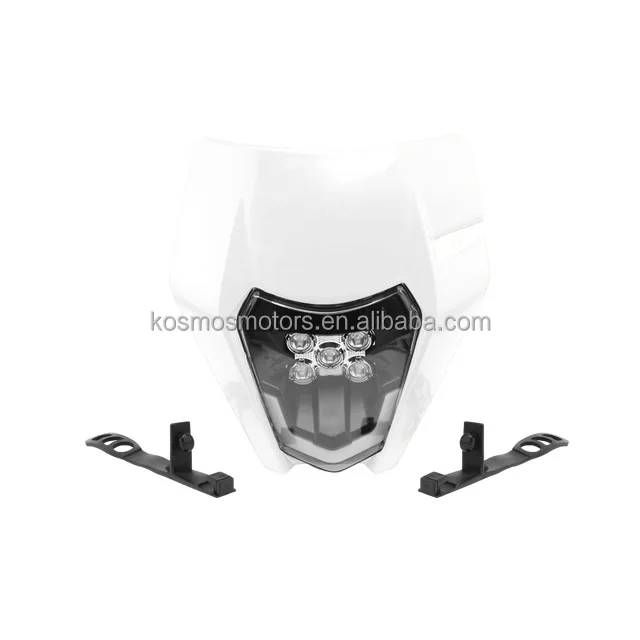 Universal 12V Motocross head lamp dirt bike 5 LED head light 5A motorbike headlight motorcycle head light for KTM 2017-2024
