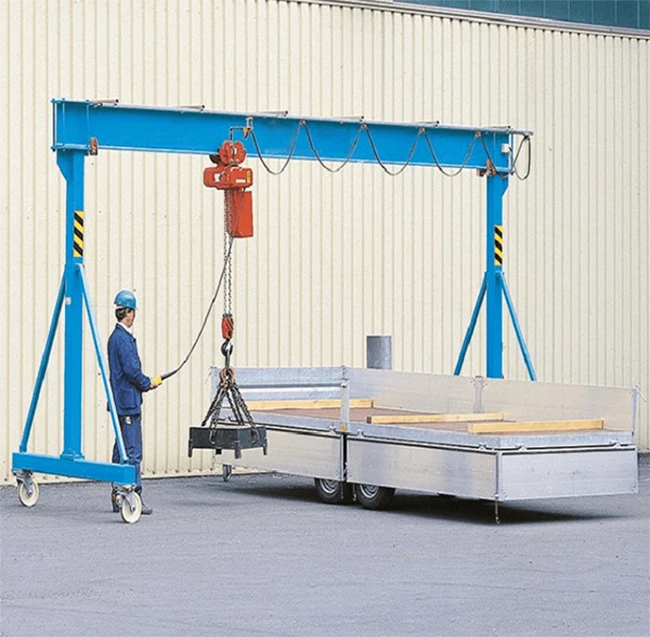 Customizable material handling equipment 500kg 1 2 3 5 ton electric mini mobile gantry crane