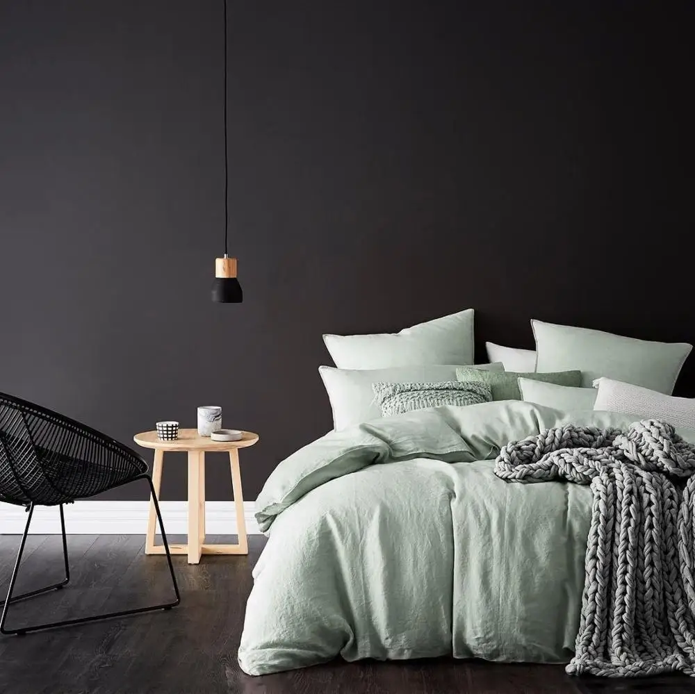 YINTEX New  Full Queen Size Bed Sheets Set Duvet Cover Bedspread Pillowcases 4pcs 100% Cotton Kids Bedding  Set