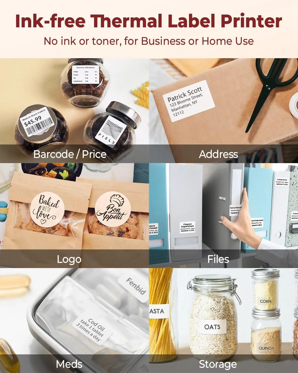 4x6 Labels Shipping Thermal Stickers Barcode Direct barcode printing stickers thermal label roll