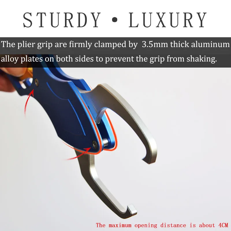 Fishing Tool Fish Grip Holder Aluminum Alloy Fish Lip Grabber Fishing Gripper
