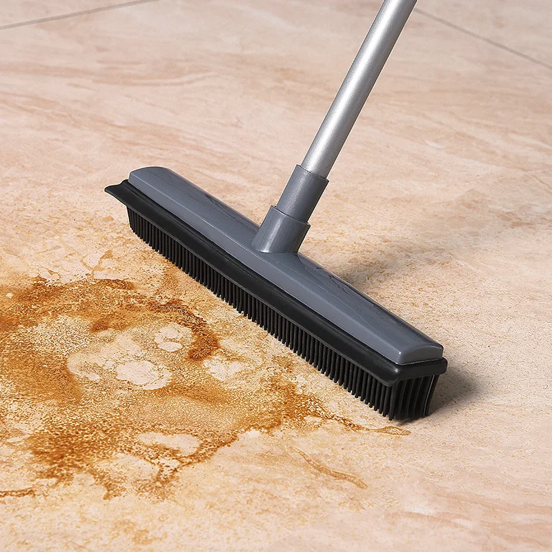 Jesun Tub Tile Scrubber TPR Bath Brush Pet Hair Cleaning Removal Bathroom Kitchen silicone floor carpet rubber cleaning brush