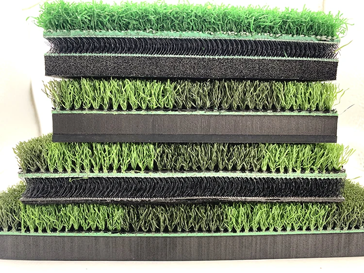 3D Golf Hitting Mat Golf Swing Mat Driving Range Golf Mat Green NBR Foam Nylon Knitting Crimp  Hockey field grass