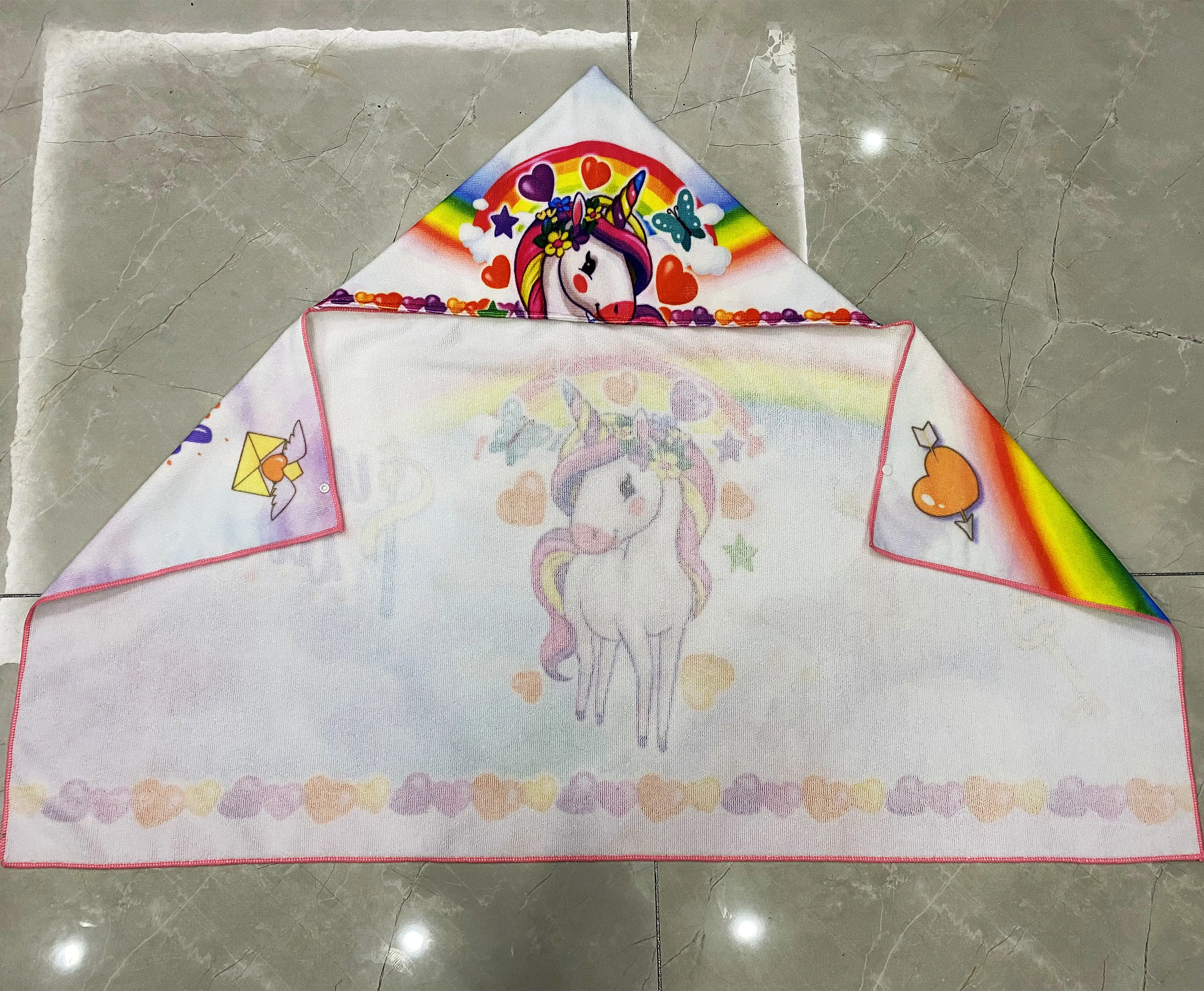 Пончо из микрофибры с принтом на заказ полотенце детское пляжное пончо капюшоном для серфинга полотенца детей