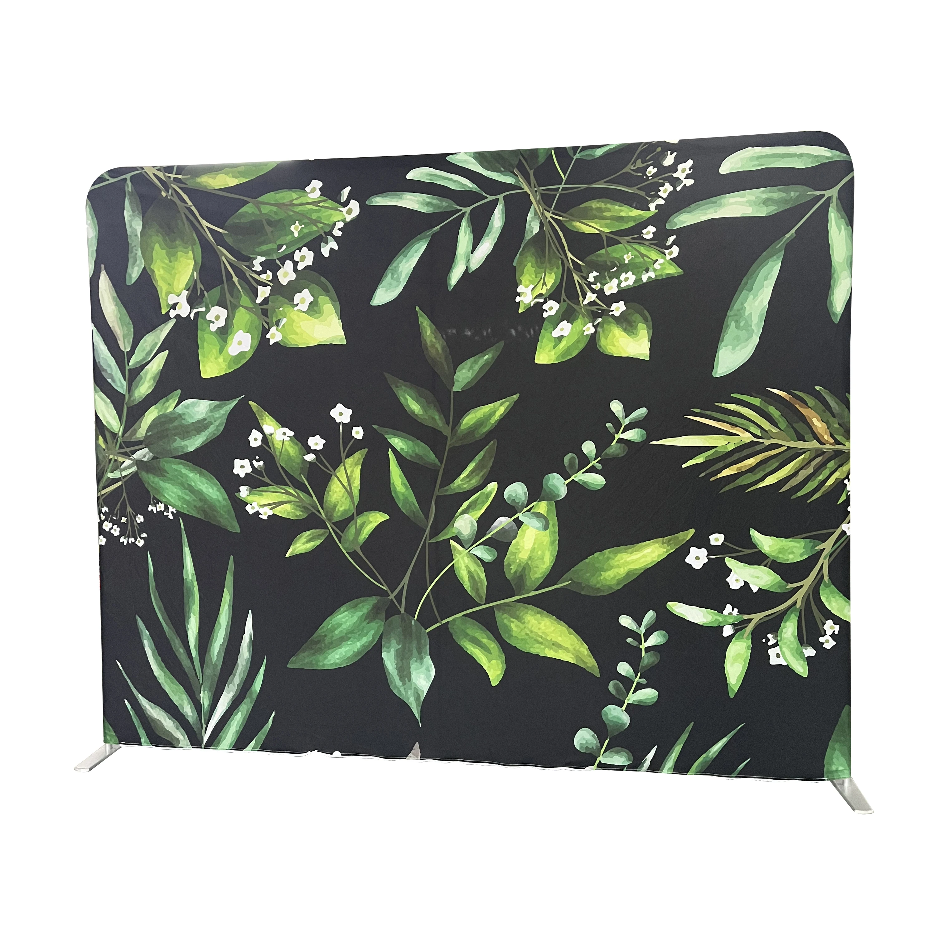 10ft Straight Tension Fabric Display Trade Show Backdrop with Fabric Banner Printing Pillow Case Backdrop