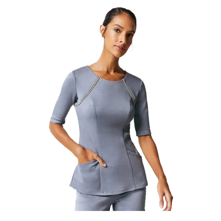 Высокое качество Женская обувь для ролевых игр, медсестра, 4-стороннее растяжение римская ткань медицинская Униформа скрабы для тела