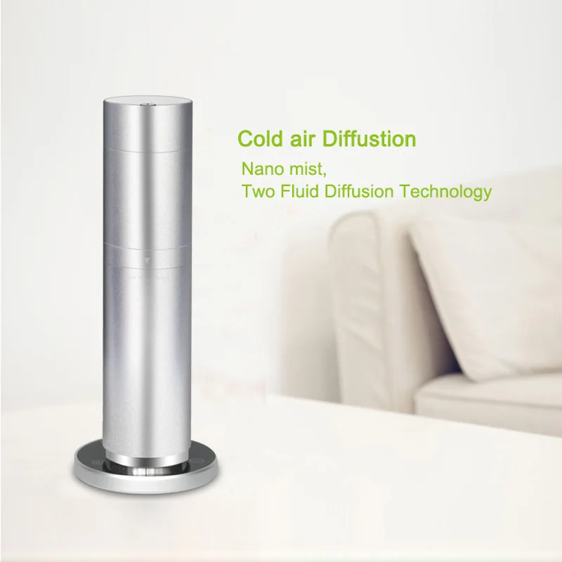 Colorful Aluminum Super Silent working small area essential oil Diffuser for home, office