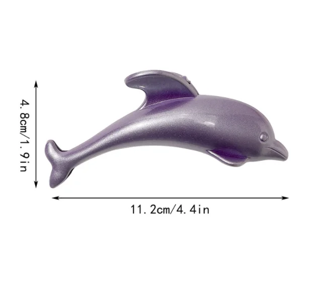 New Dolphin Shape Hair Clips Fashion Bright Plastic Hair Claw Clips Korean Hair Accessories For Girls